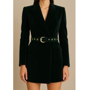 Escada Green and Gold Women's Belt